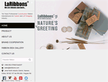 Tablet Screenshot of laribbons.com